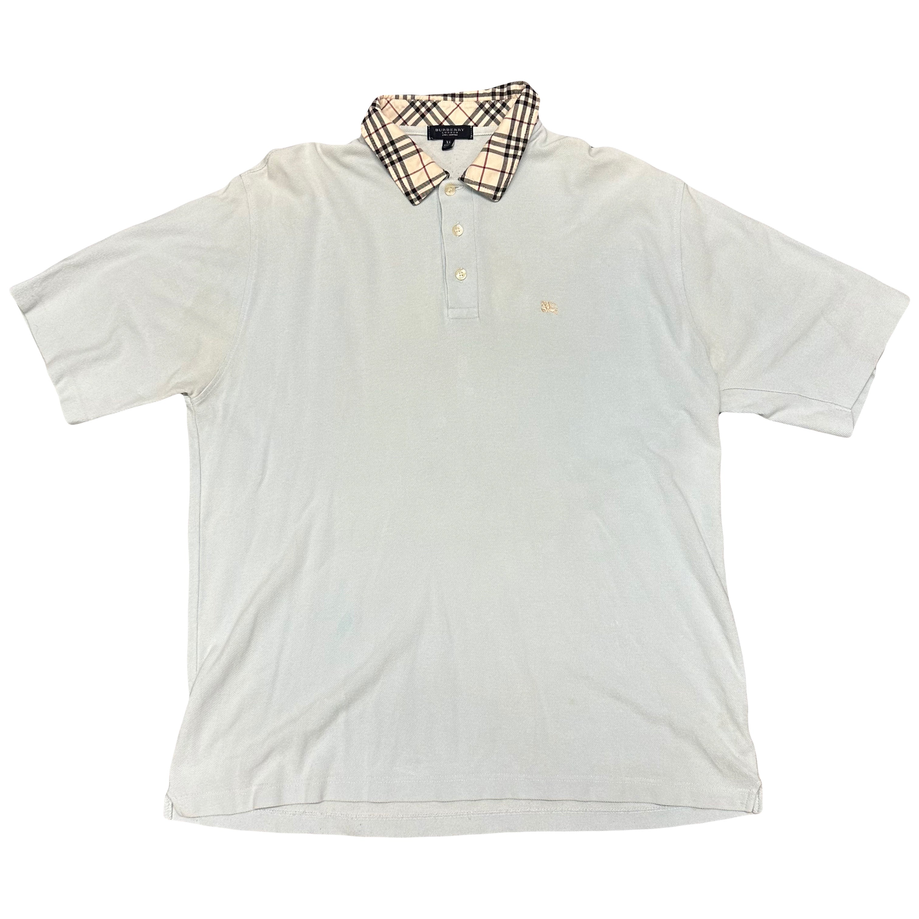 Burberry Polo In Baby Blue ( XL )