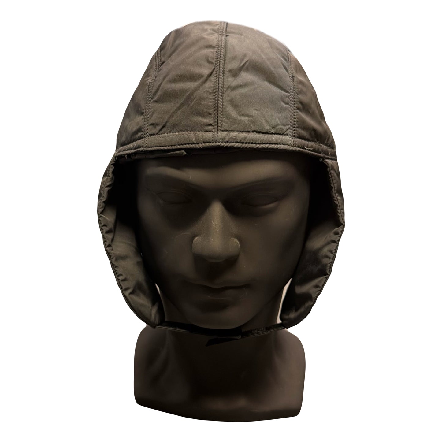 Prada Nylon Trapper Cap In Black (L)