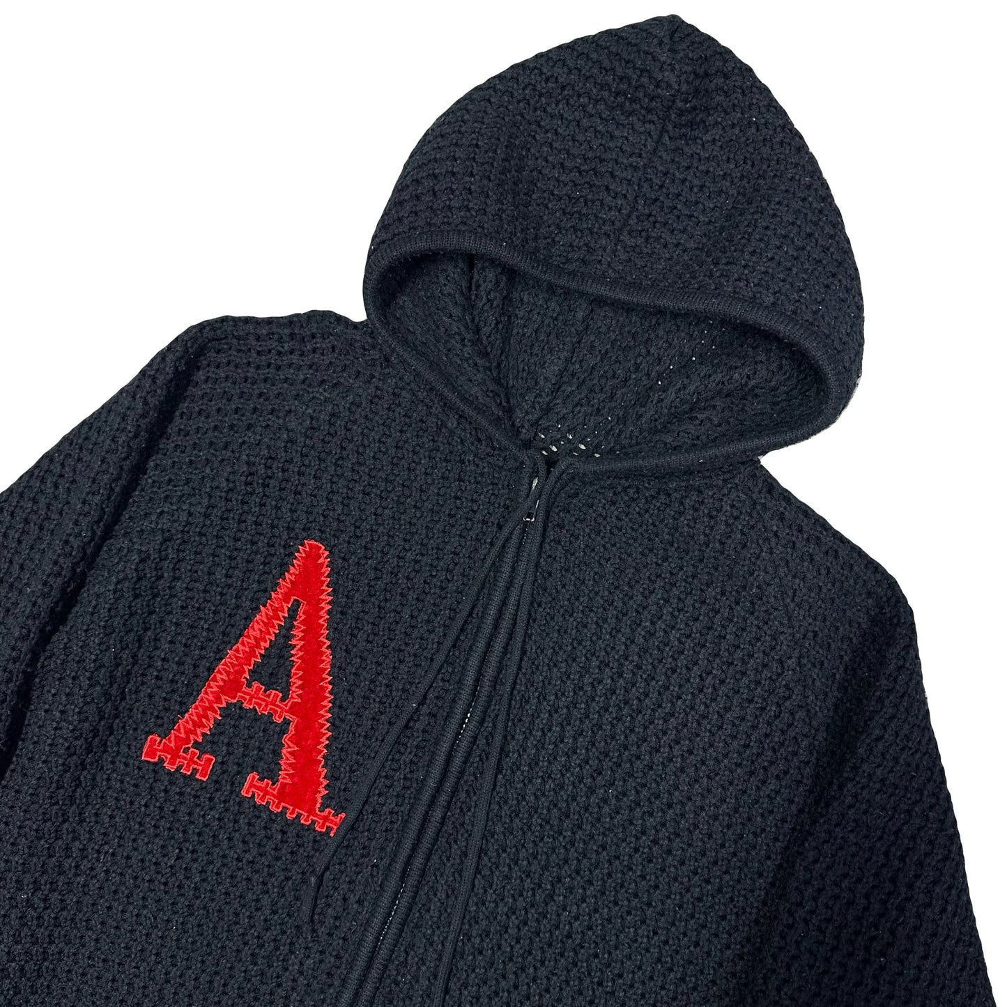 Armani Jeans Knitted Hoodie In Navy ( L )