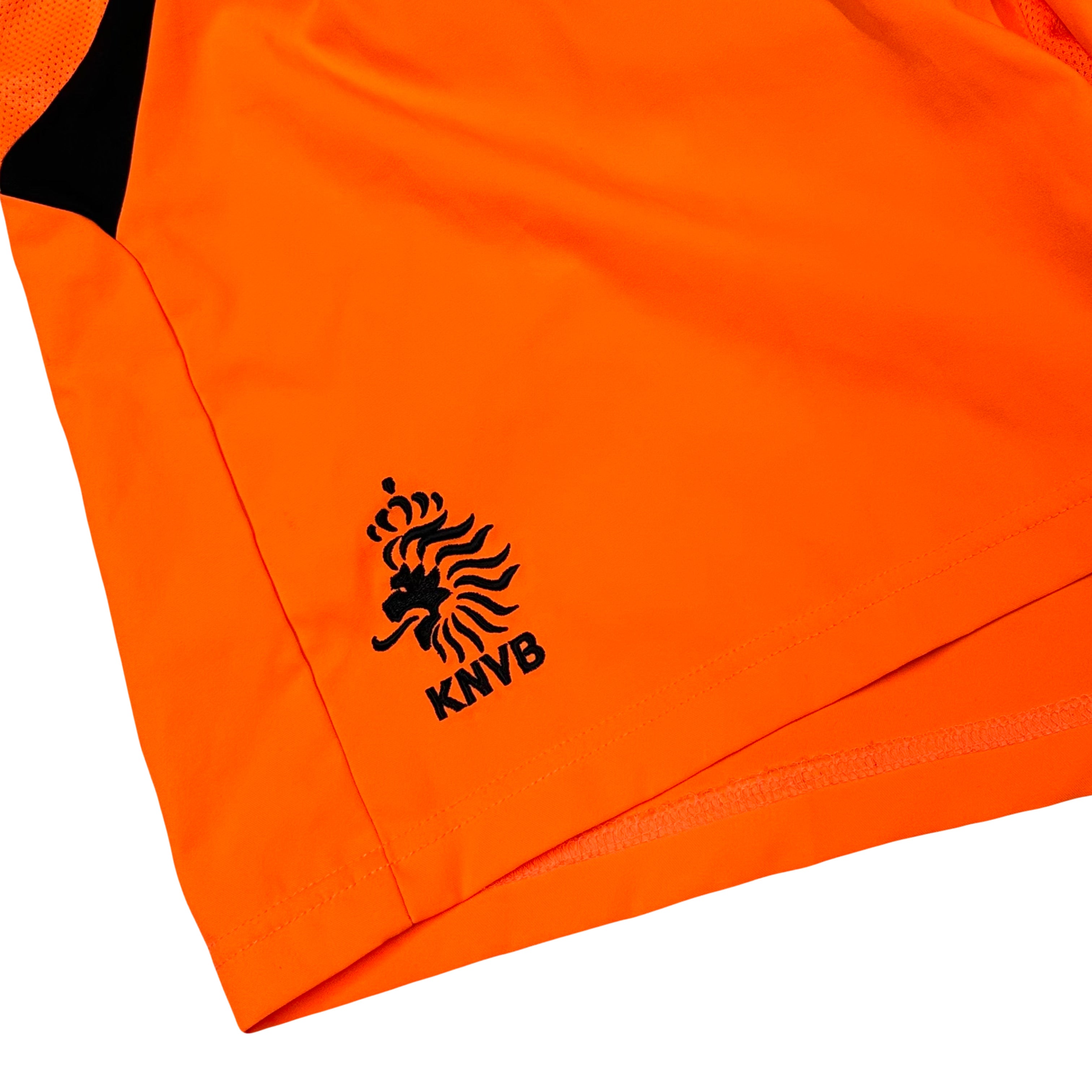 Nike Netherlands 2002-04 Nylon Football Shorts In Orange ( XL )