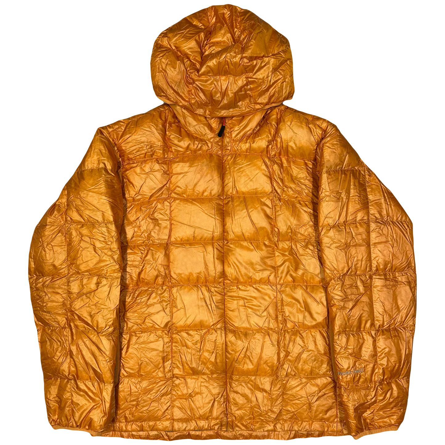 Montbell Square Stitch Puffer Jacket In Orange ( L )