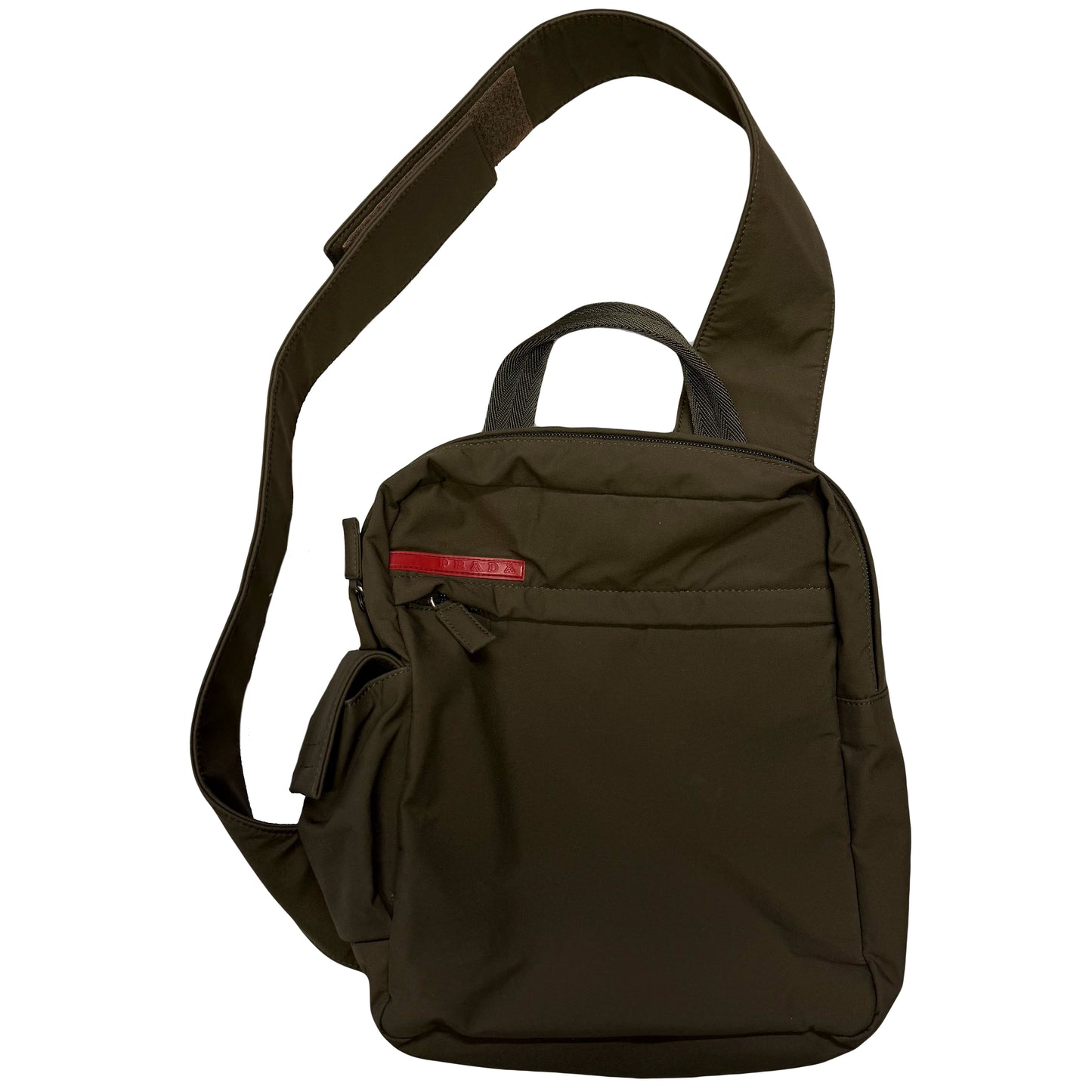 Prada Sport Side Bag In Khaki