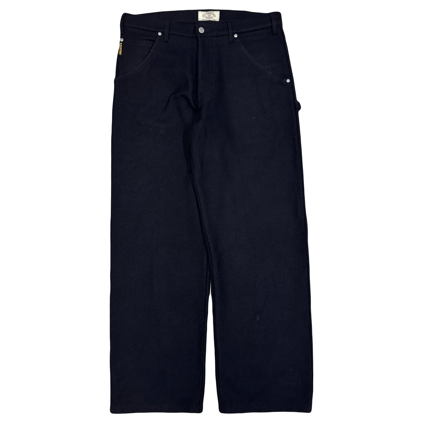 Armani Wool Trousers In Navy ( W34 )
