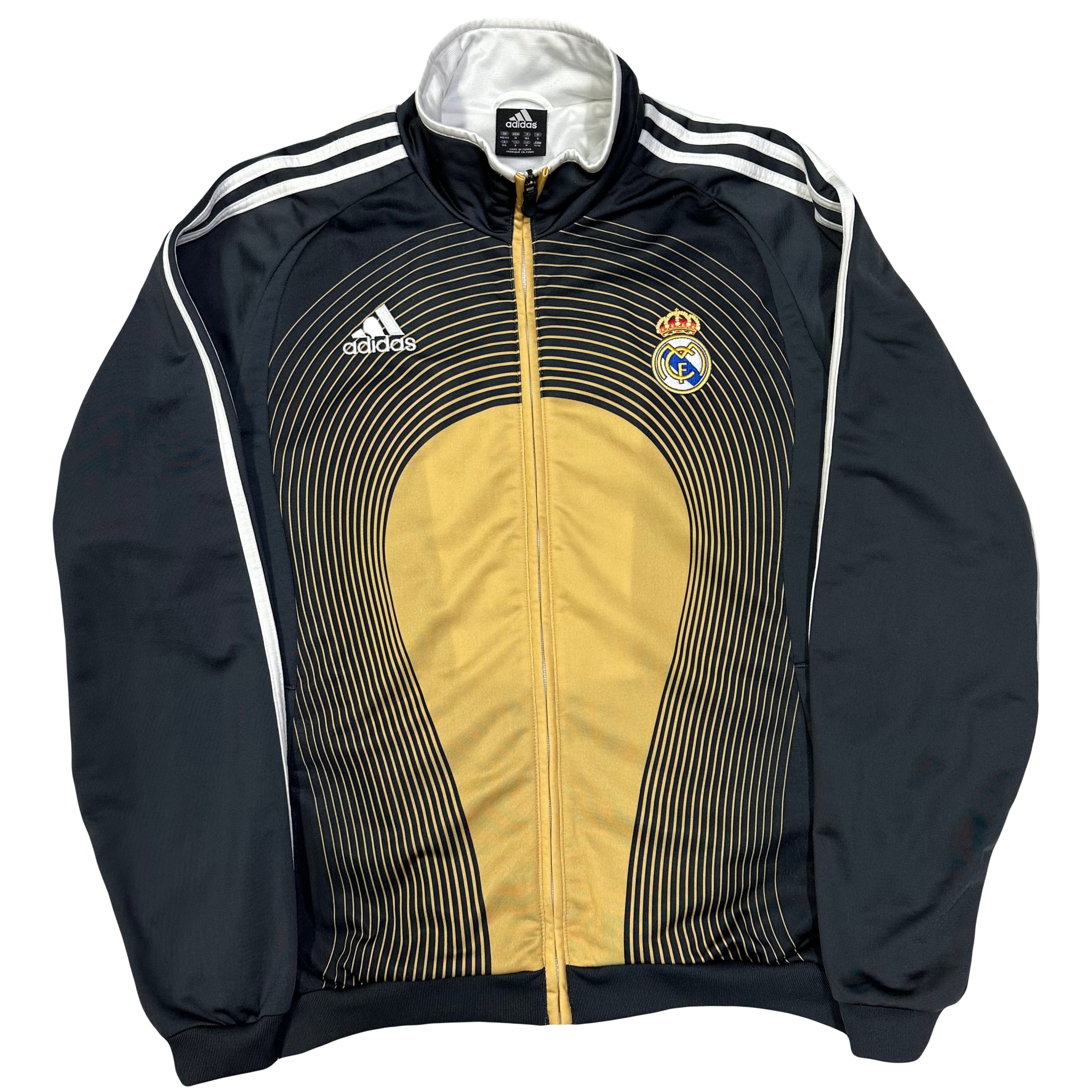 Adidas 2006/07 Real Madrid Tracksuit Top In Black ( M )