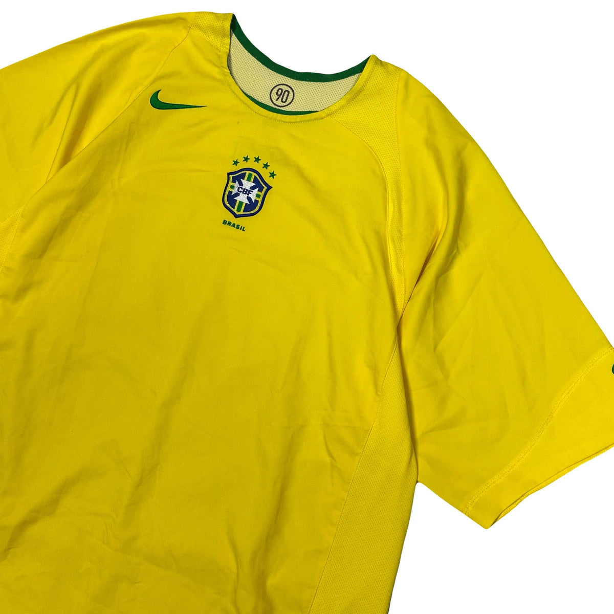 Nike Total 90 2004 Brazil Shirt In Yellow ( L ) - 1036 Emporium
