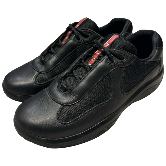 Prada America’s Cup Sneakers In Black ( 8UK/9US )