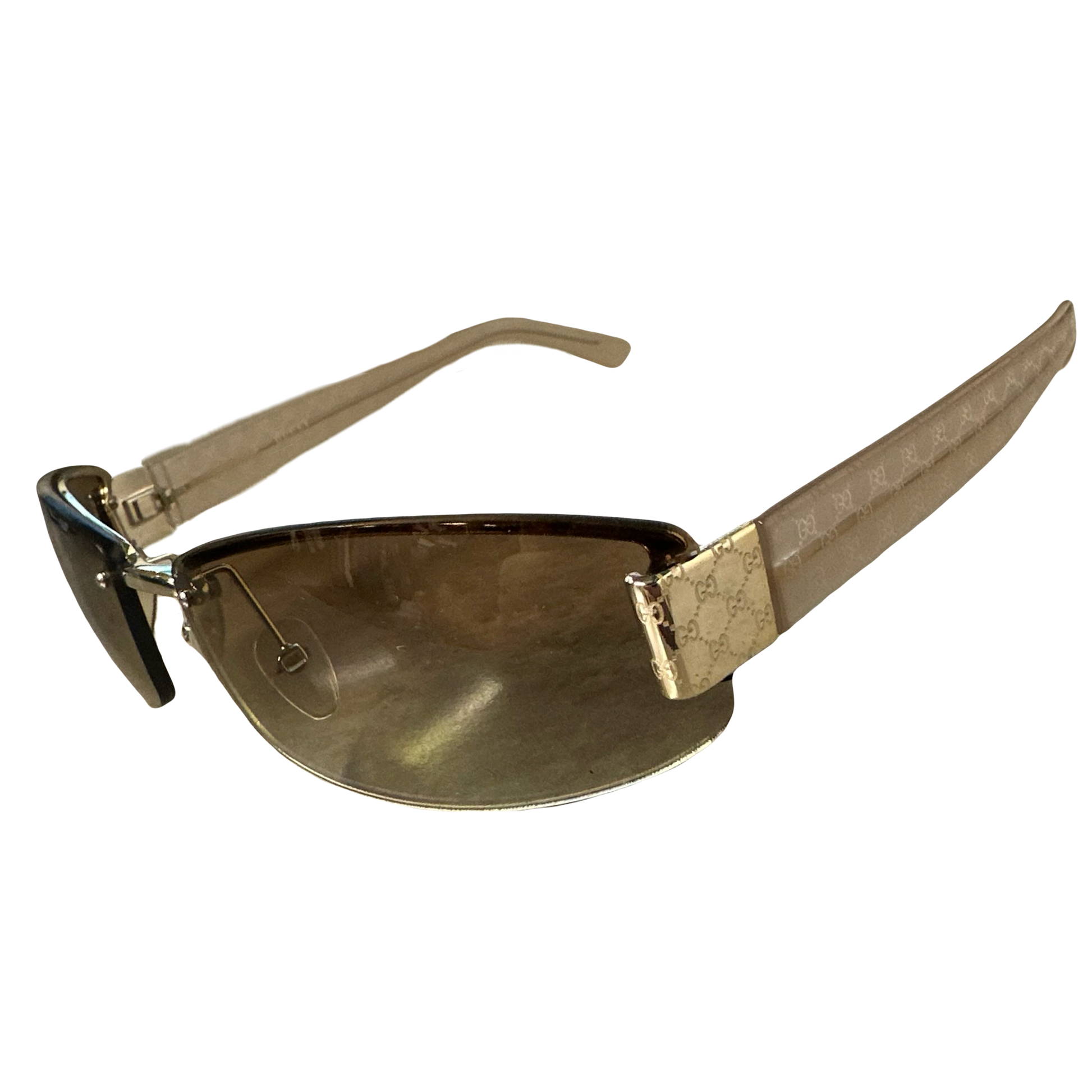 Gucci Monogram Sunglasses In Brown & Gold - 1036 Emporium