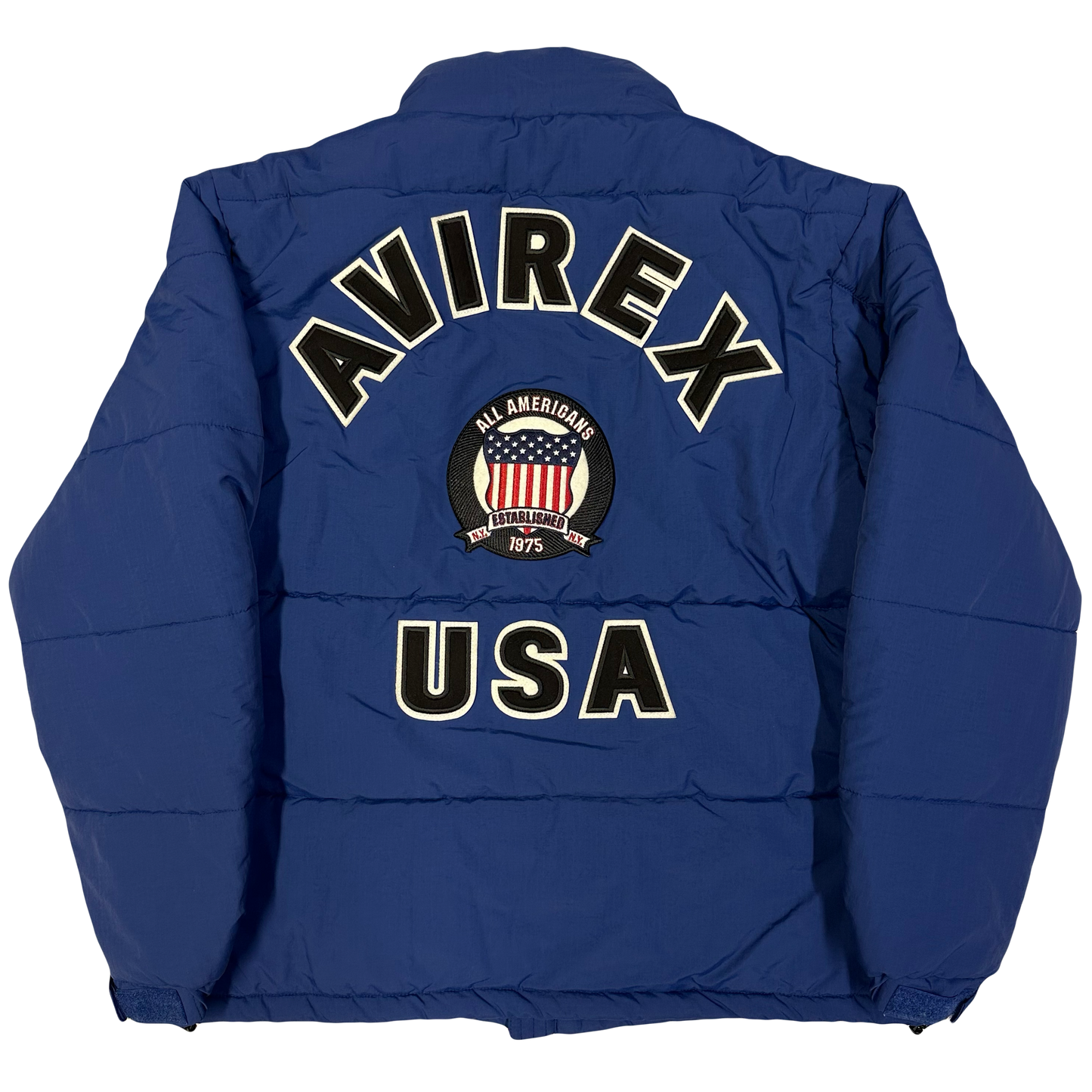 Avirex Icon Puffer Jacket In Blue ( L )