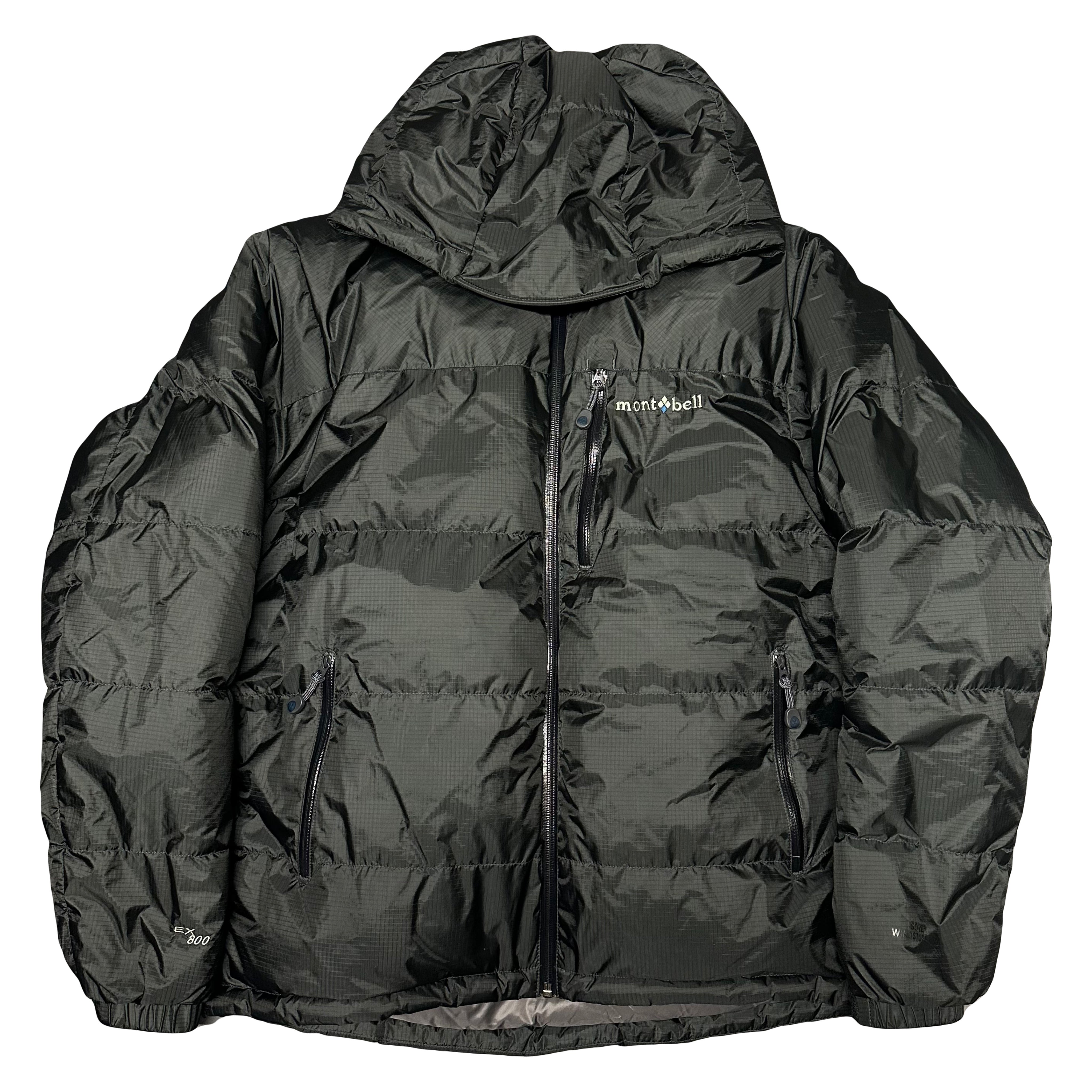 Montbell EX 800 Wind Stopper Down Puffer Jacket In Black ( L )