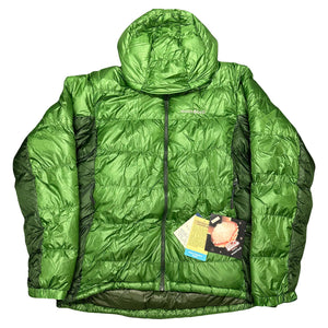 Montbell Two Tone Alpine Down Puffer Jacket In Green ( XL )