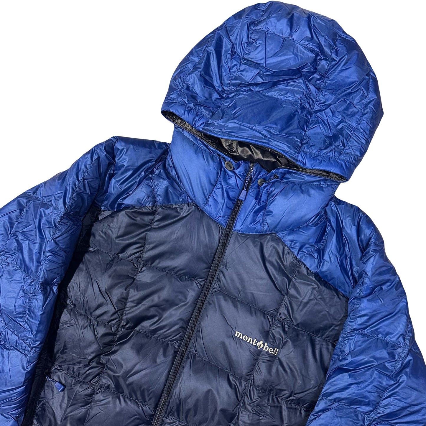 Montbell Superior Down Parka Puffer Jacket In Navy & Blue ( XL )