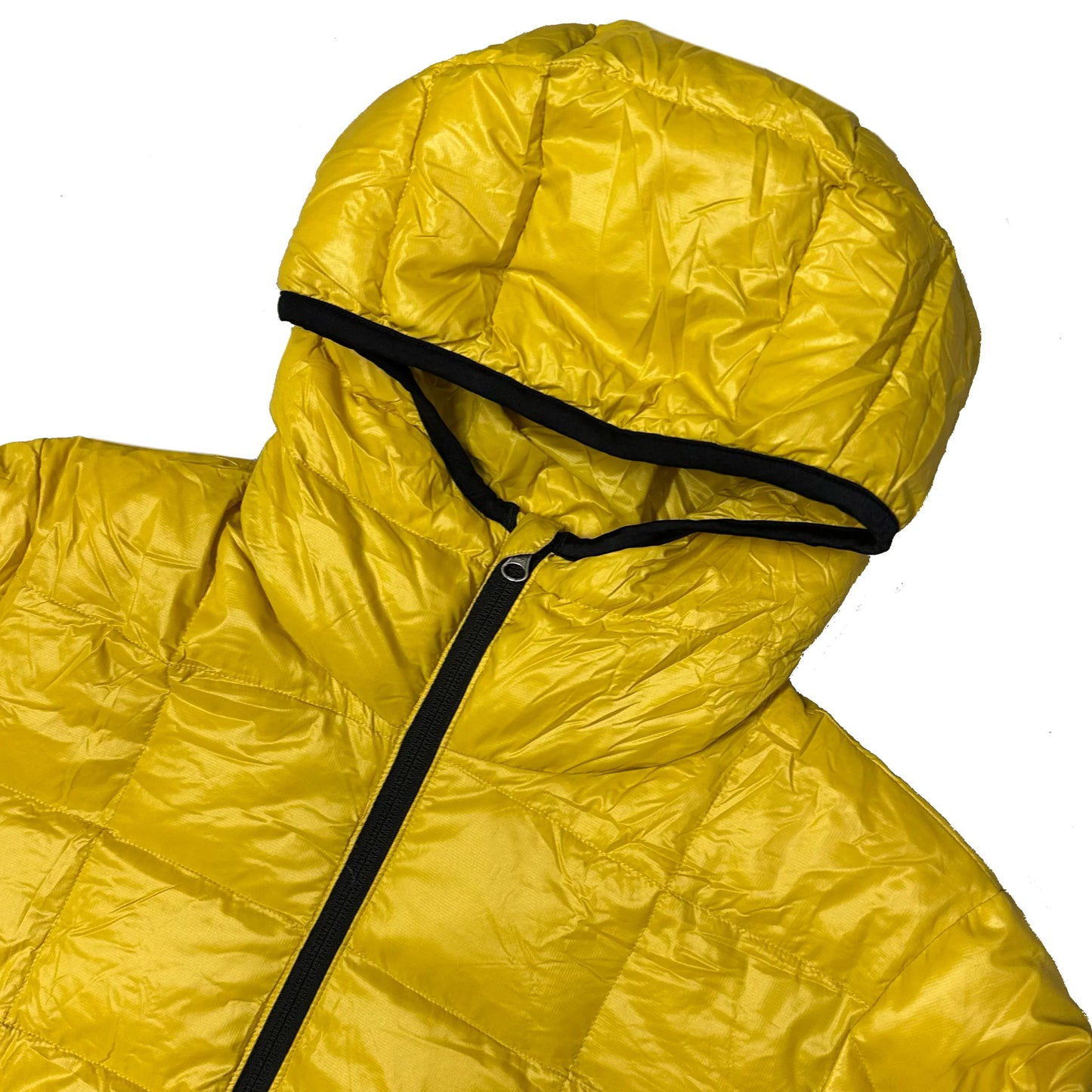 Camp 7 Square Stitch Puffer Jacket In Yellow (L)