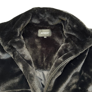 Avirex Fur Jacket In Black ( L )