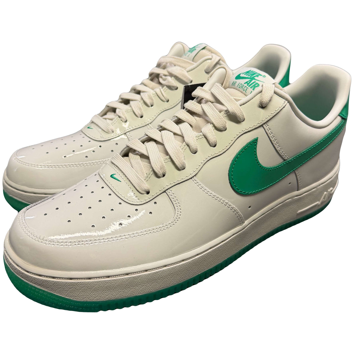Nike Patent Air Force 1 In White & Green (11UK/12US)