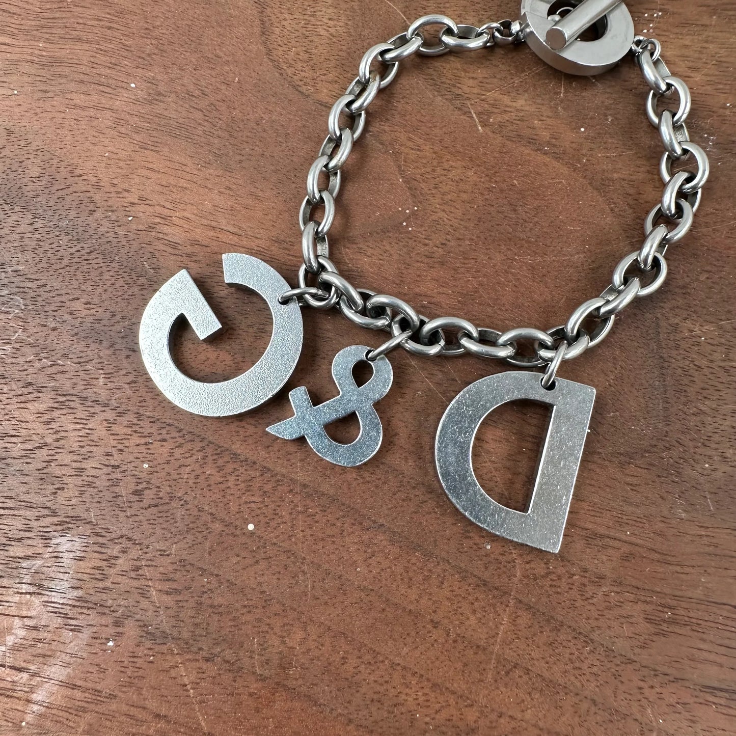 Dolce & Gabbana Steel Spellout Chain Bracelet