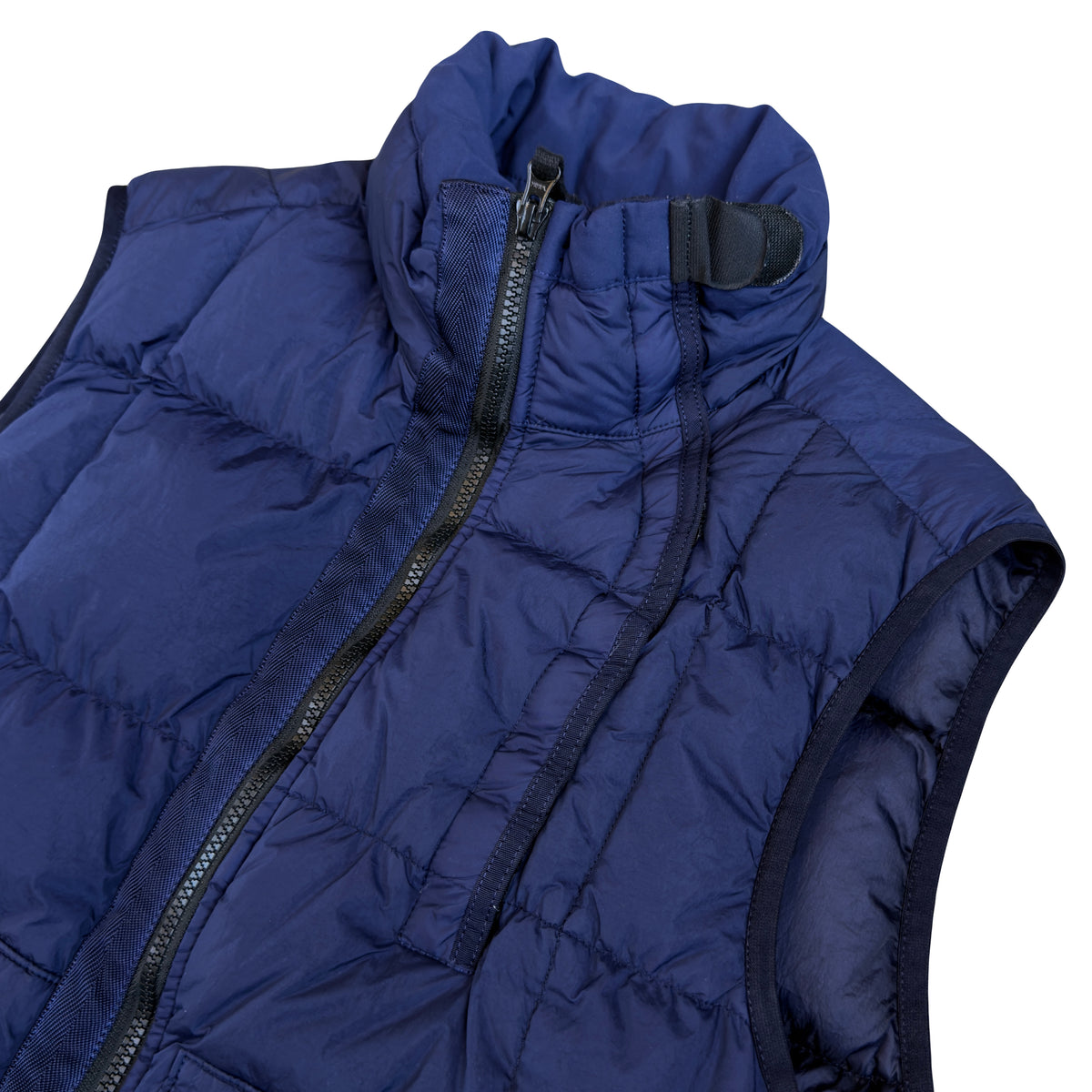 Stone Island AW/18 Crinkle Reps Down Puffer Gilet In Navy (L)