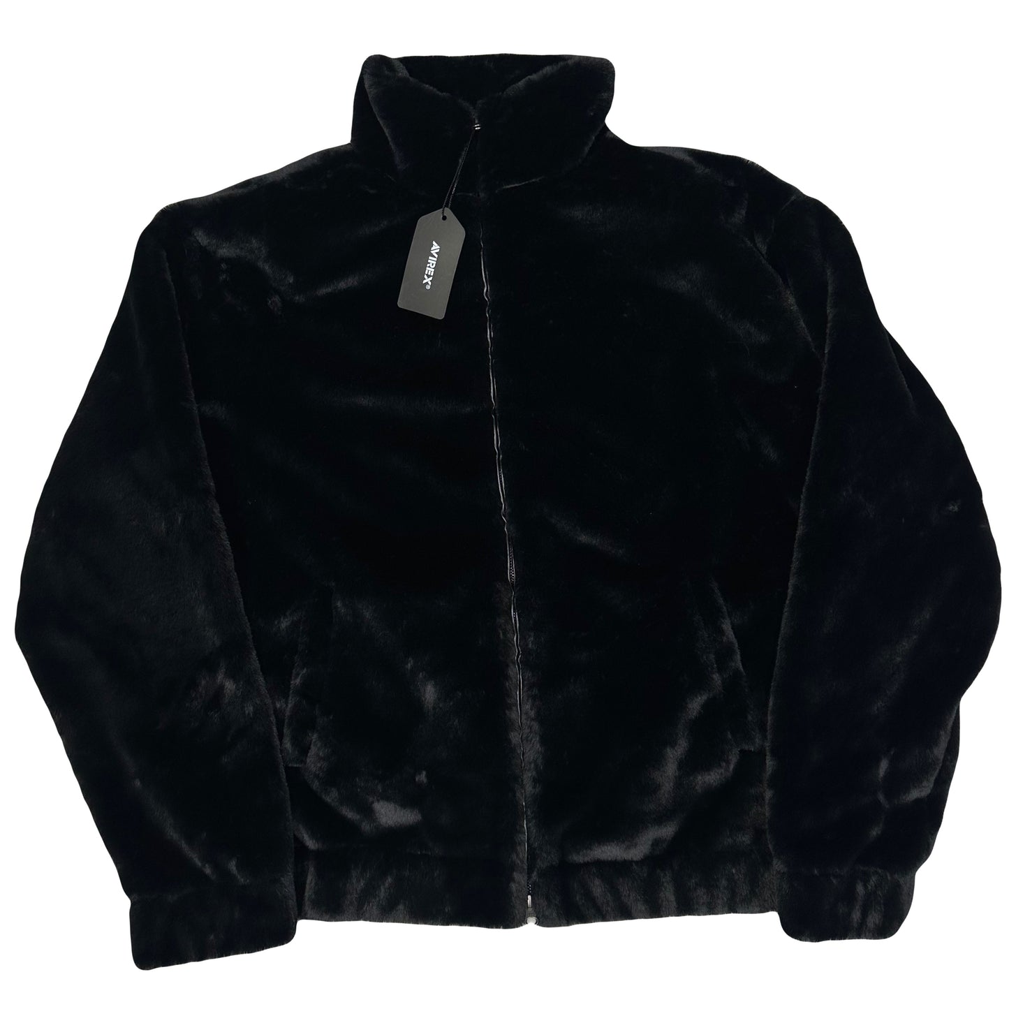 Avirex Fur Jacket In Black ( L )
