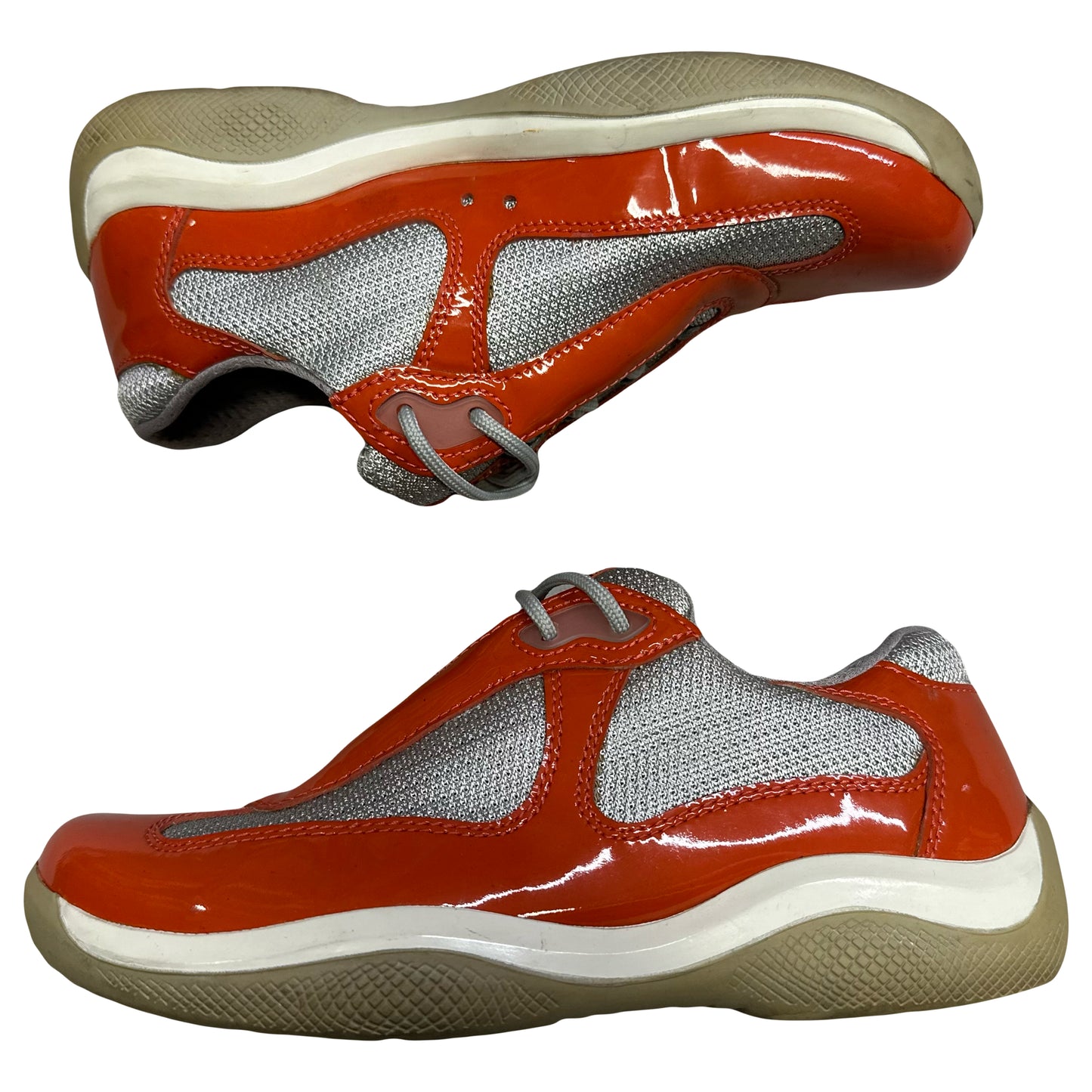 Prada America’s Cup Sneakers In Orange ( 4.5UK / 5.5US ) - 1036 Emporium