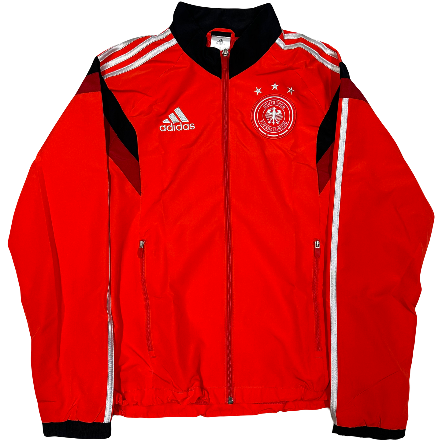 Adidas Germany 2013/14 Tracksuit In Red & Black ( S )