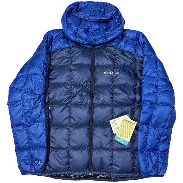 Montbell Superior Down Parka Puffer Jacket In Navy & Blue (S