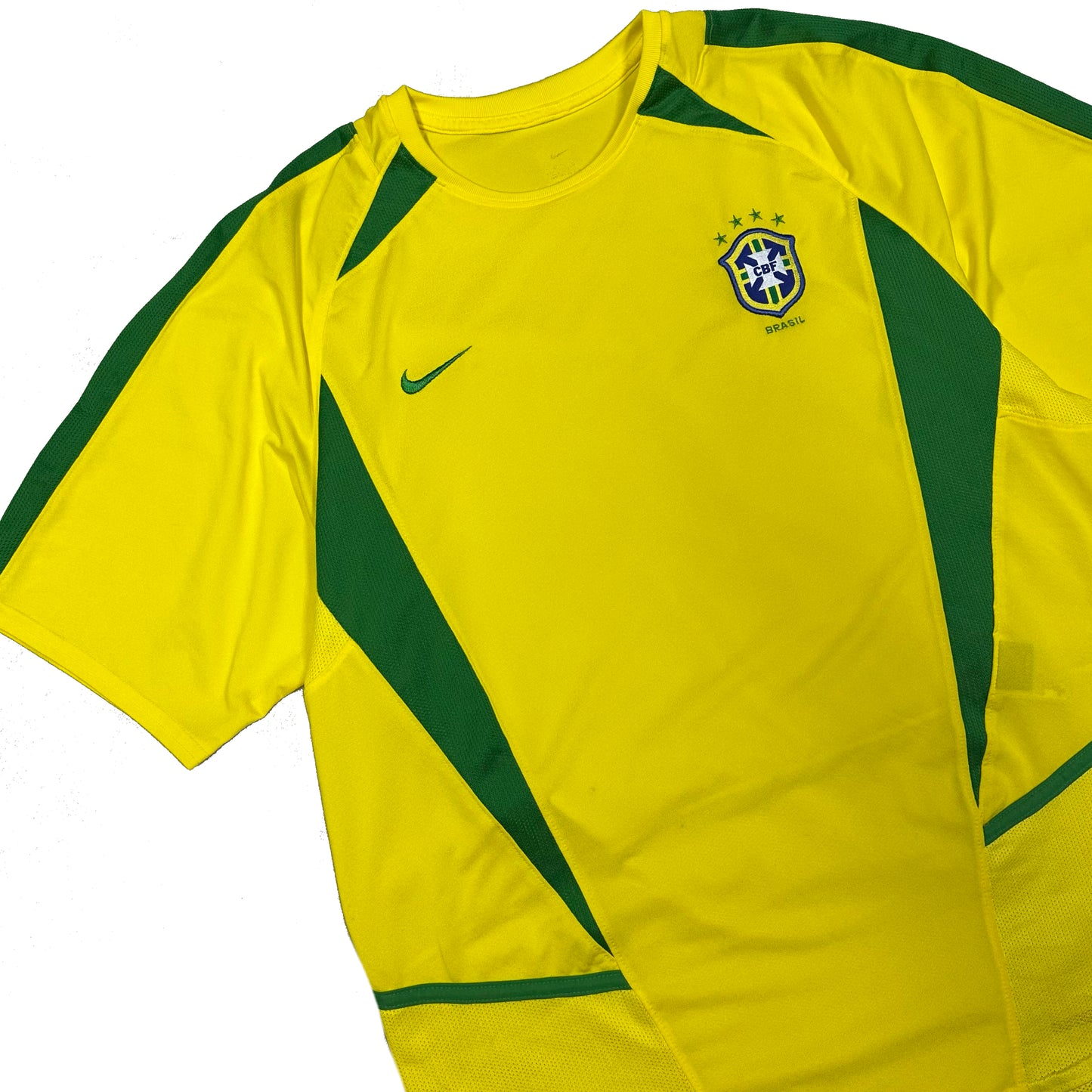 Nike Brazil 2004 Shirt In Yellow ( M )