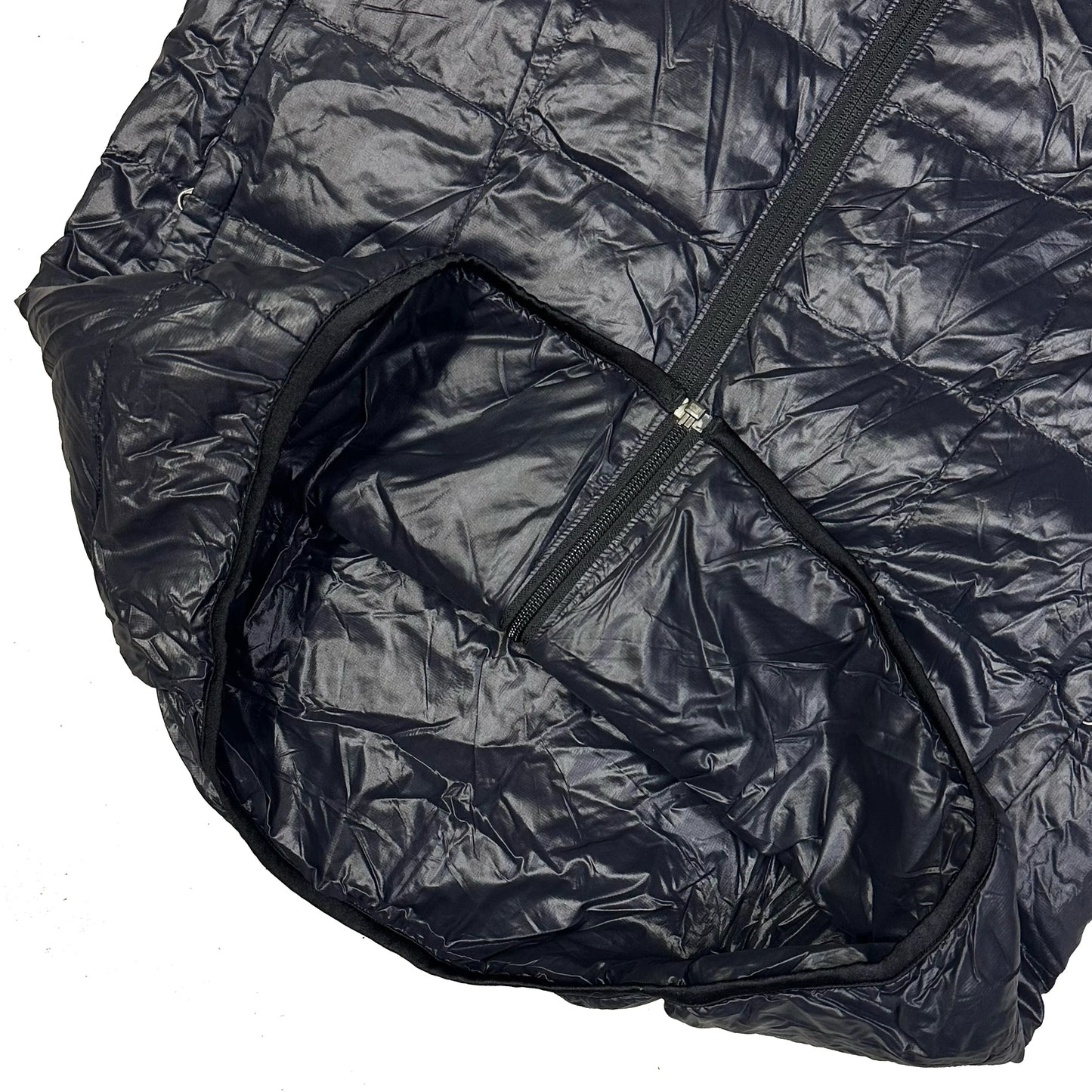 Camp 7 Square Stitch Puffer Jacket In Black (XL)
