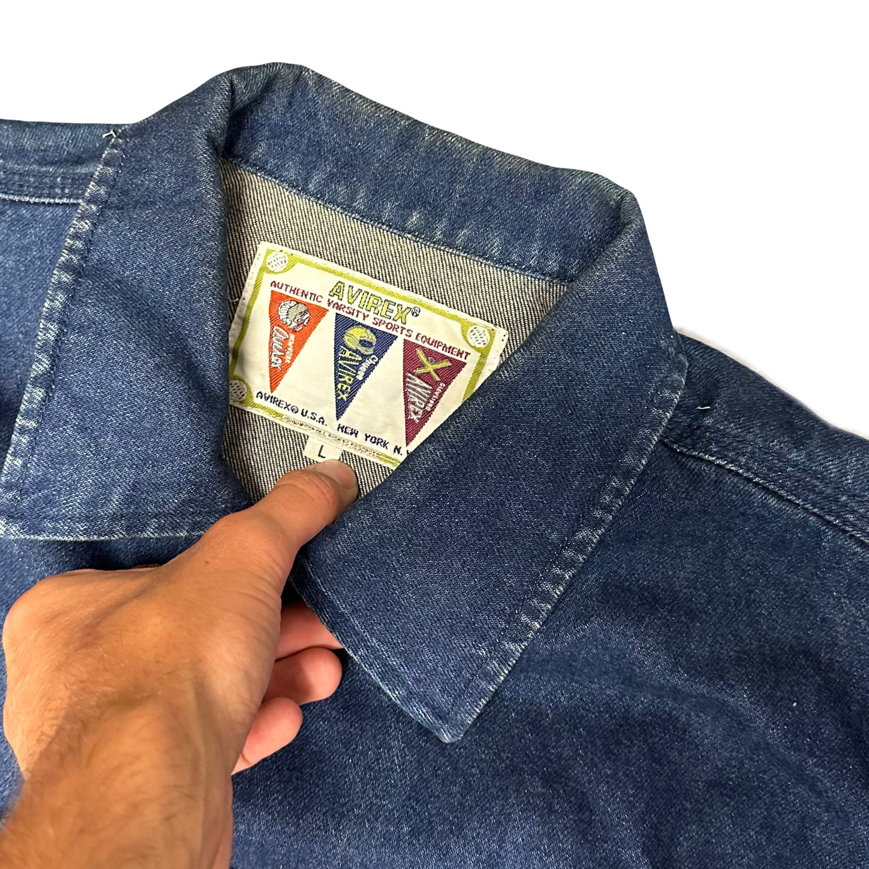 Avirex Denim Jacket ( L )