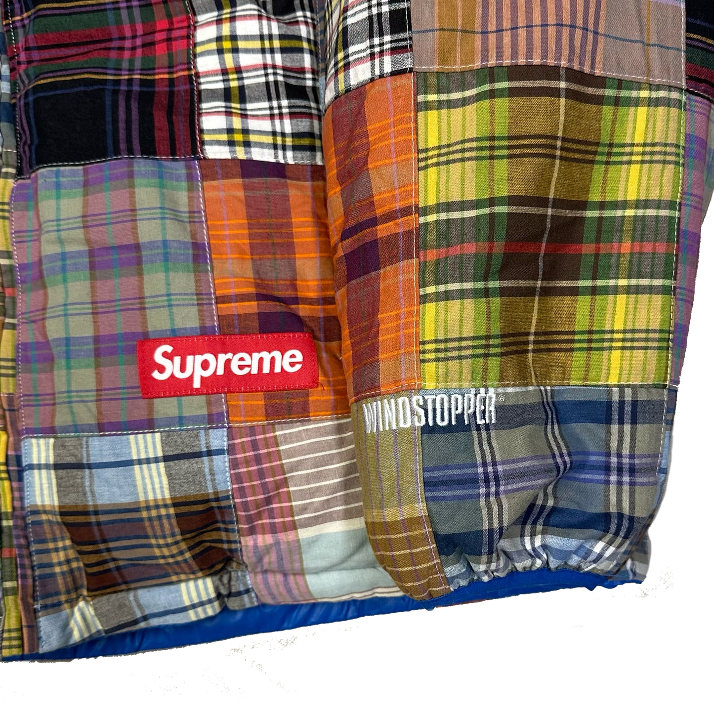 Supreme Madras Reversible Down Puffer Jacket ( M )