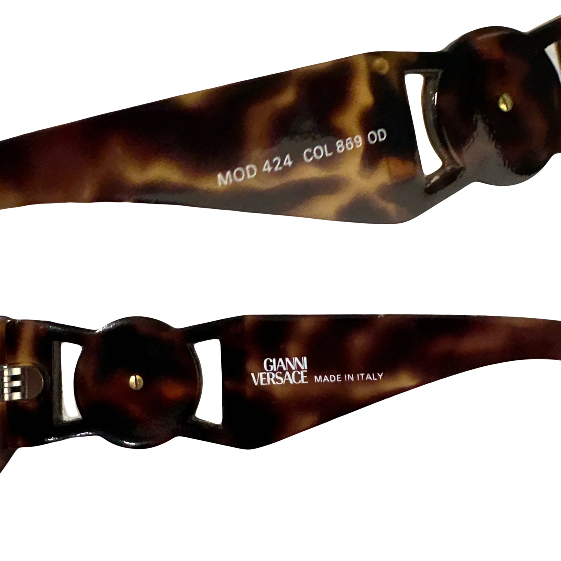 Versace 90s Medusa Head Sunglasses In Tortoise - 1036 Emporium