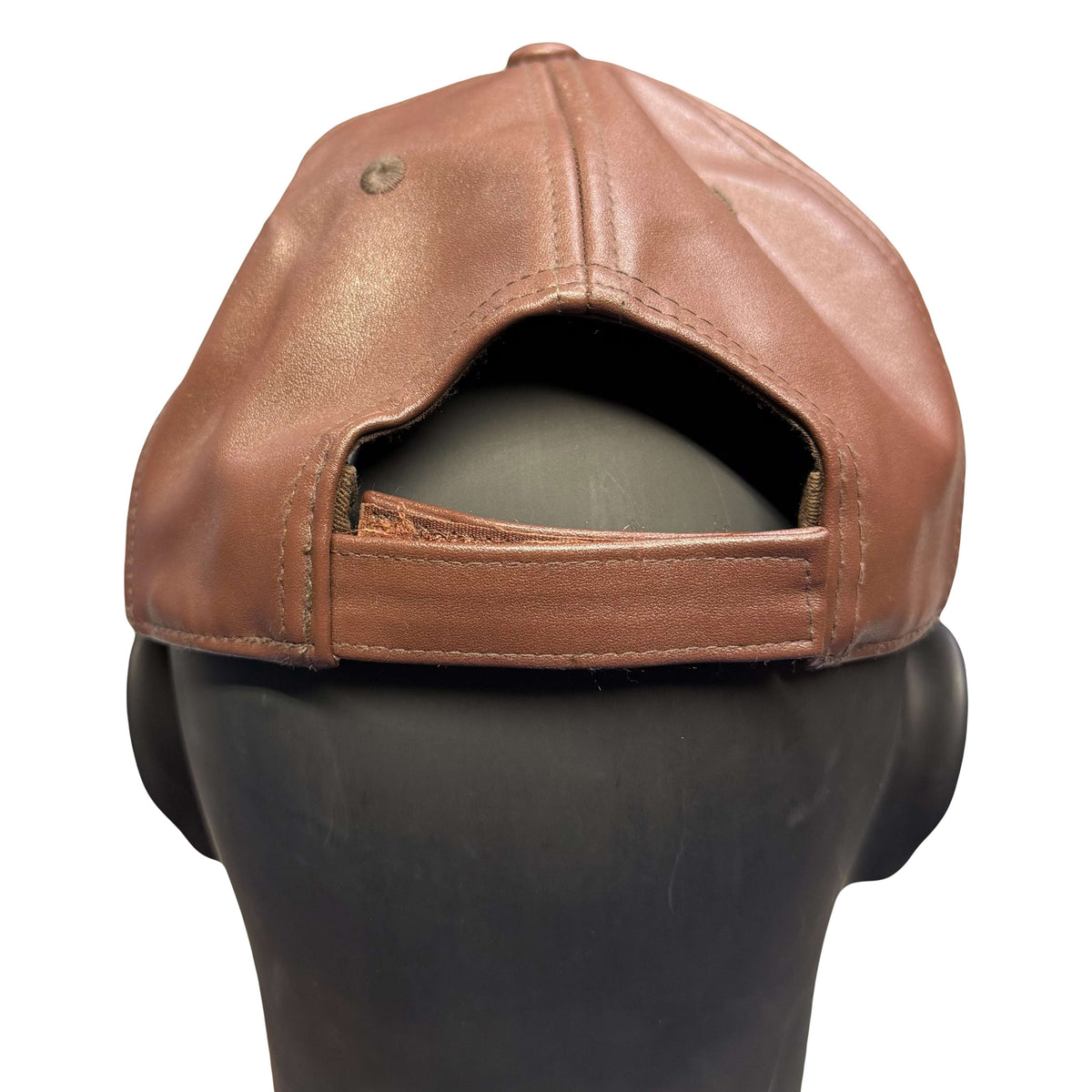Telfar Embossed Leather Cap In Brown (OS)