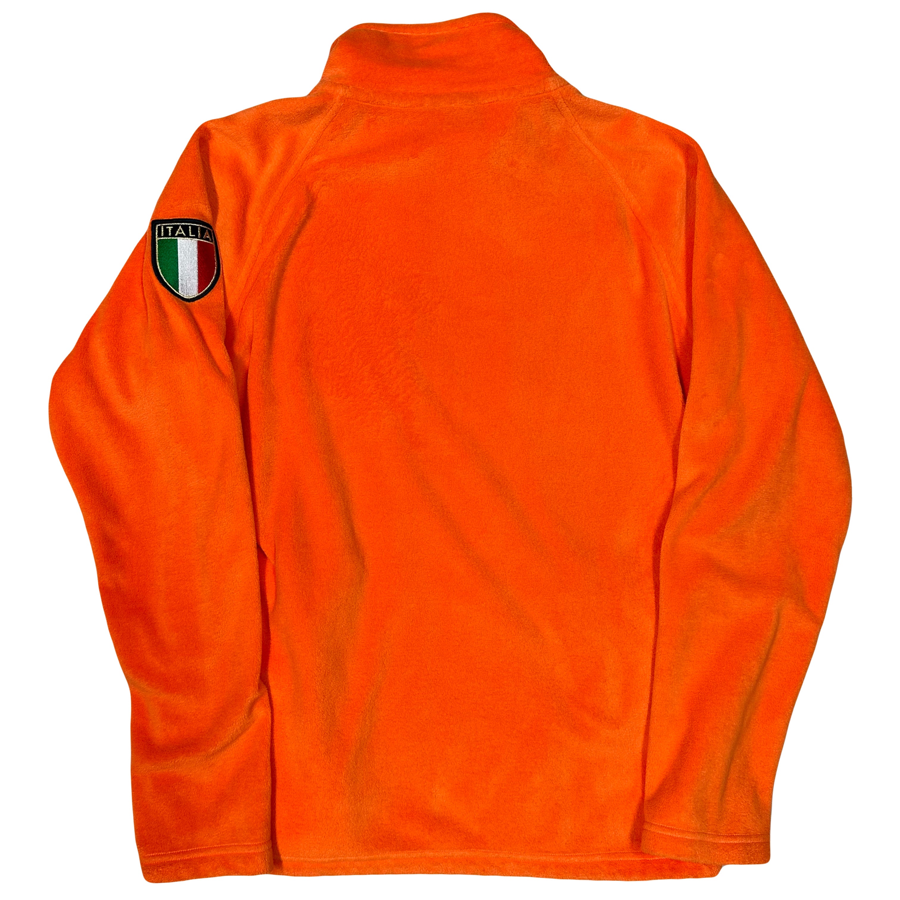 Kappa Spellout Italia Zip Up Fleece In Orange ( L )