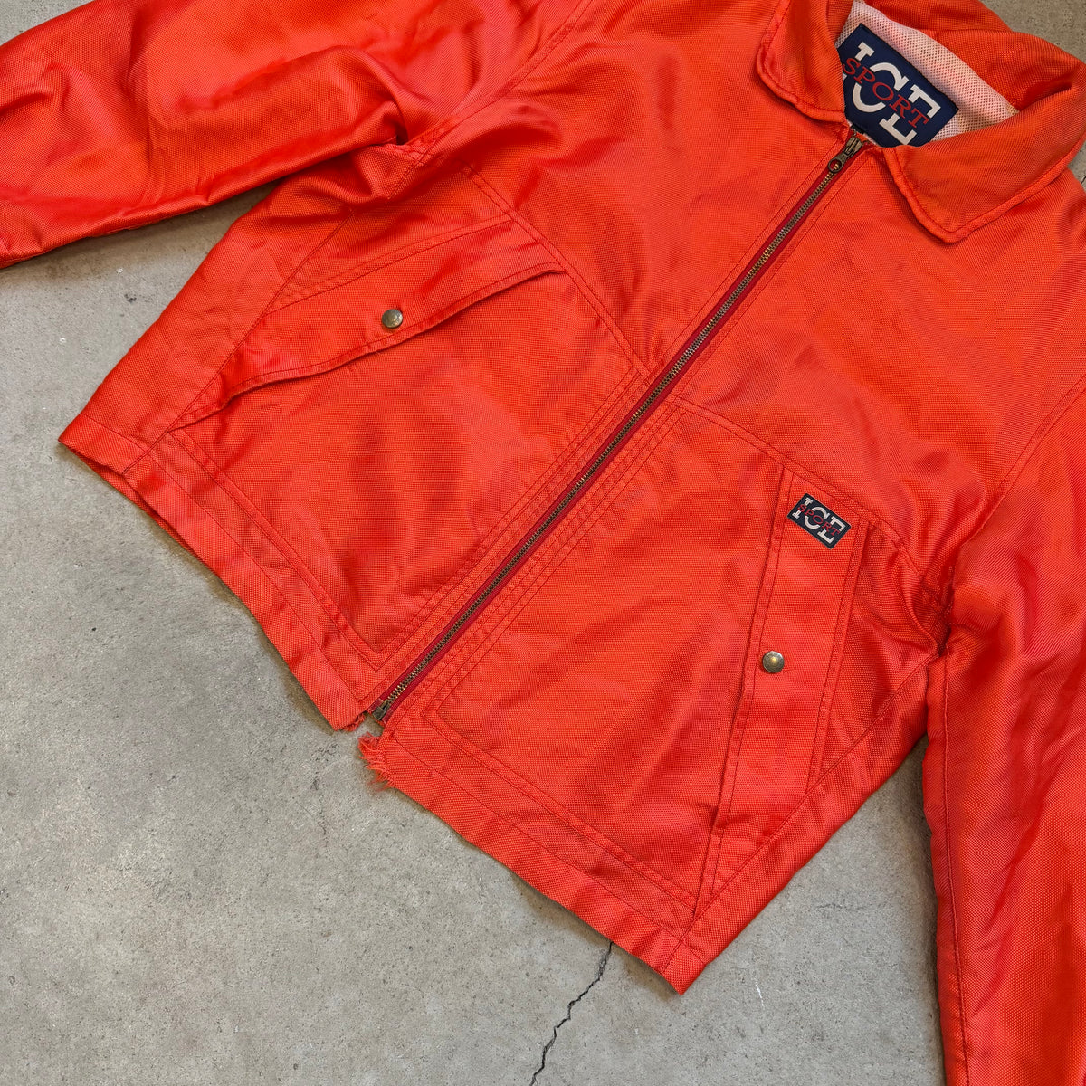 Iceberg Nylon Jacket In Red (L)