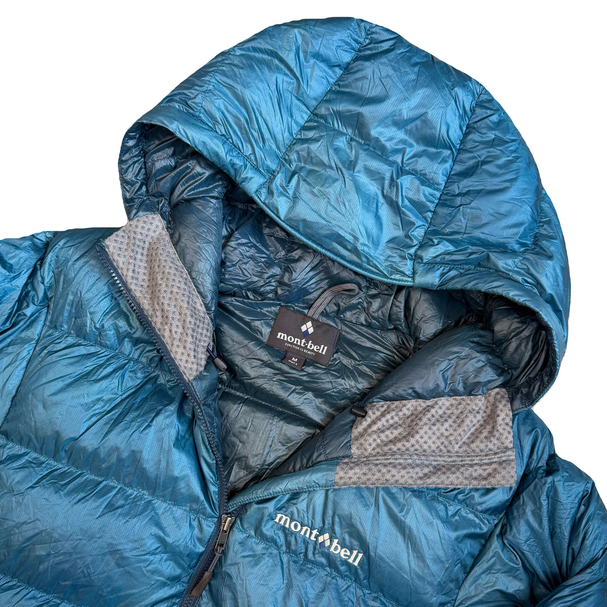 Montbell Alpine Down Parka Puffer Jacket In Blue (M)