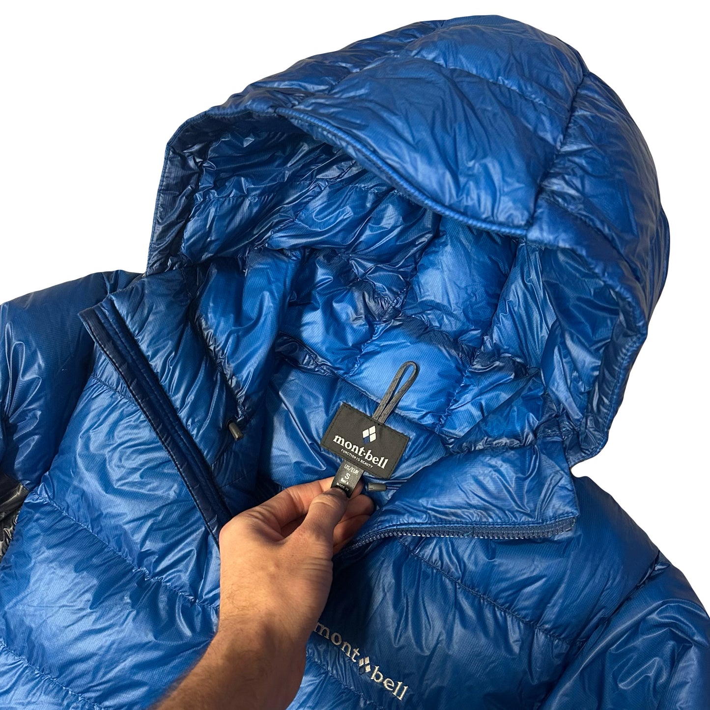Montbell Mirage Down Parka Puffer Jacket In Blue ( US/EUR S )
