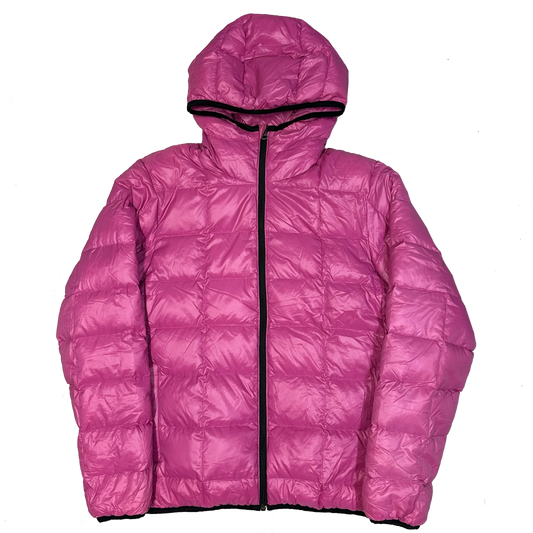Camp 7 Square Stitch Puffer Jacket In Pink (S)