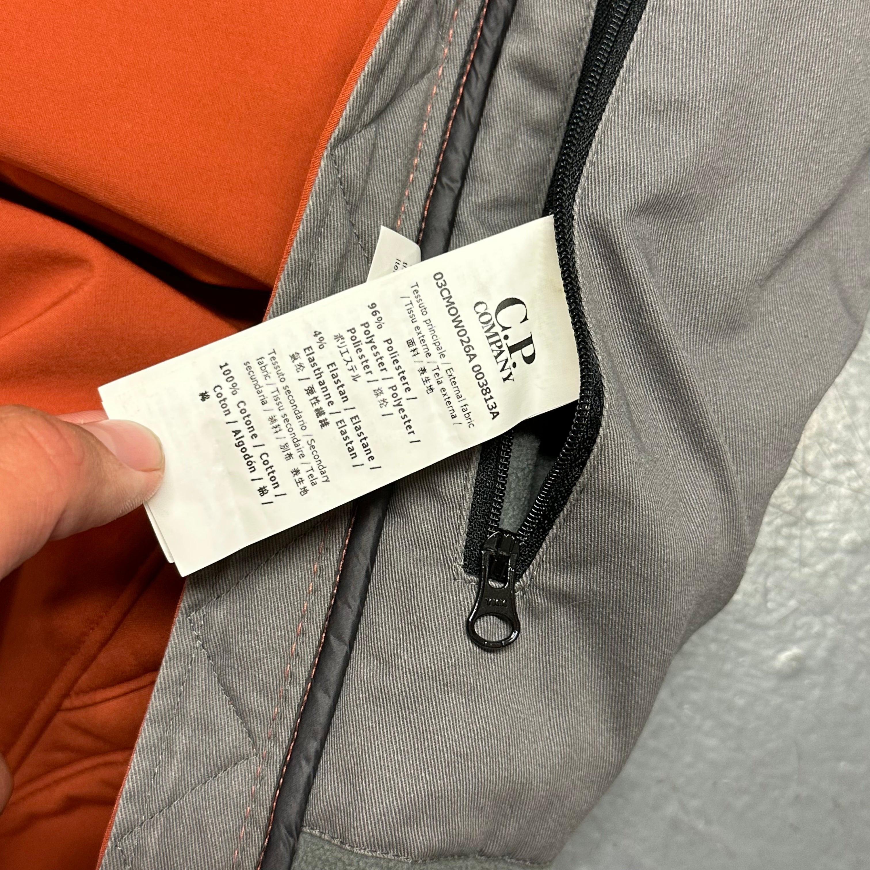 CP Company Soft Shell Goggle Jacket In Orange ( XL )