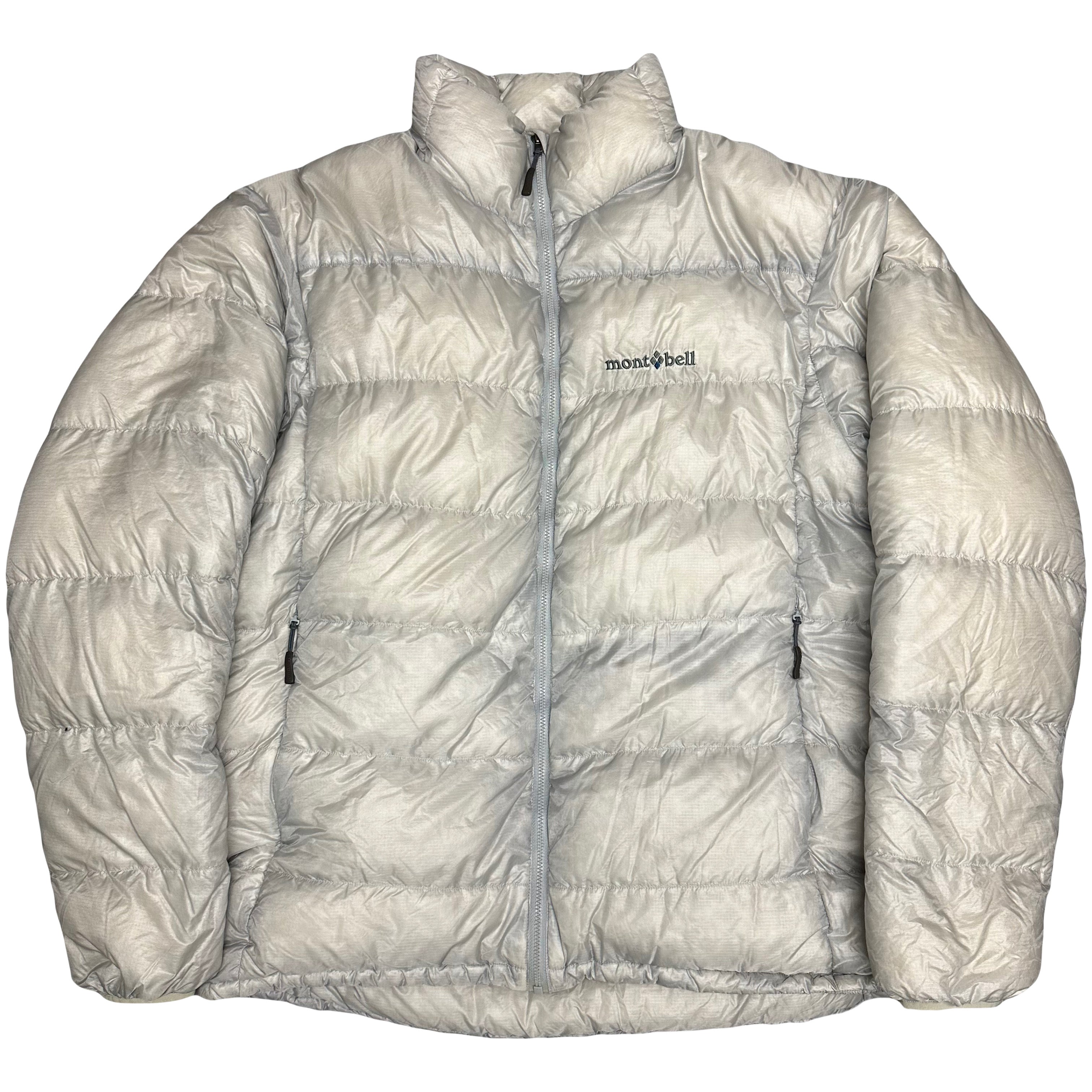 Montbell Down Puffer Jacket In Silver / Grey ( XL )