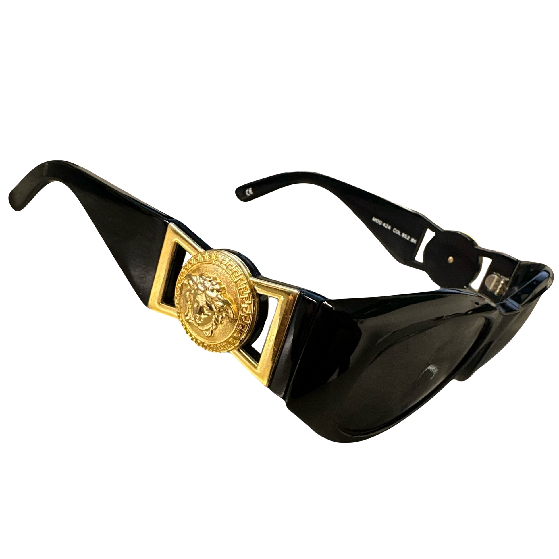 Versace 90s Medusa Head Sunglasses In Black - 1036 Emporium