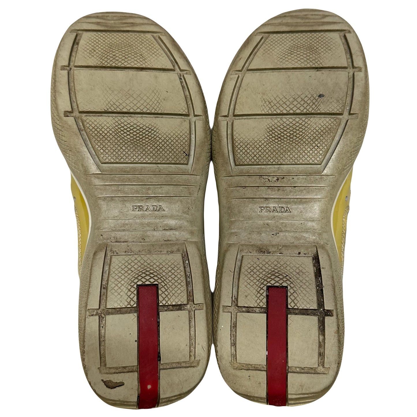 Prada America’s Cup Sneakers In Gold ( 7UK / 8US )