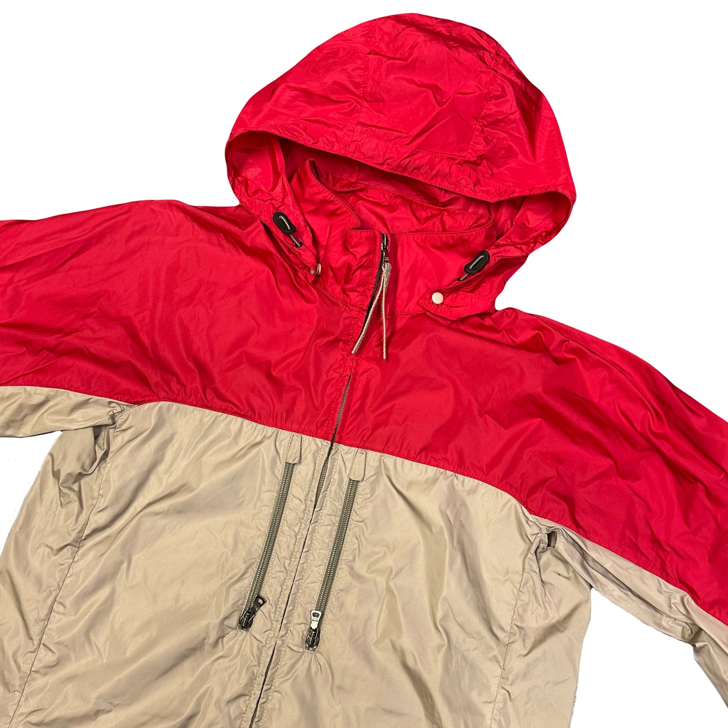 Prada Sport Jacket In Red & Beige ( L ) - 1036 Emporium