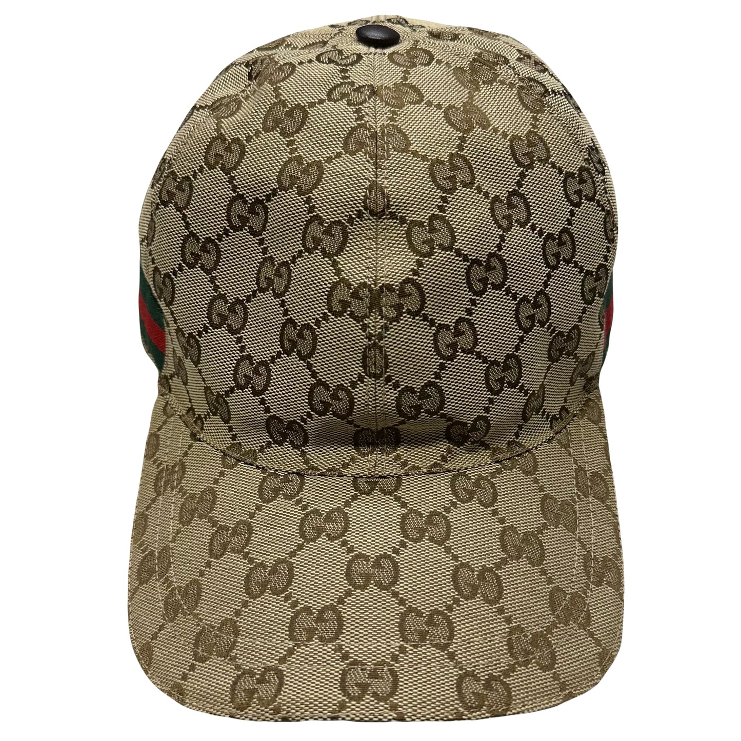 Gucci Monogram Cap In Tan ( L )