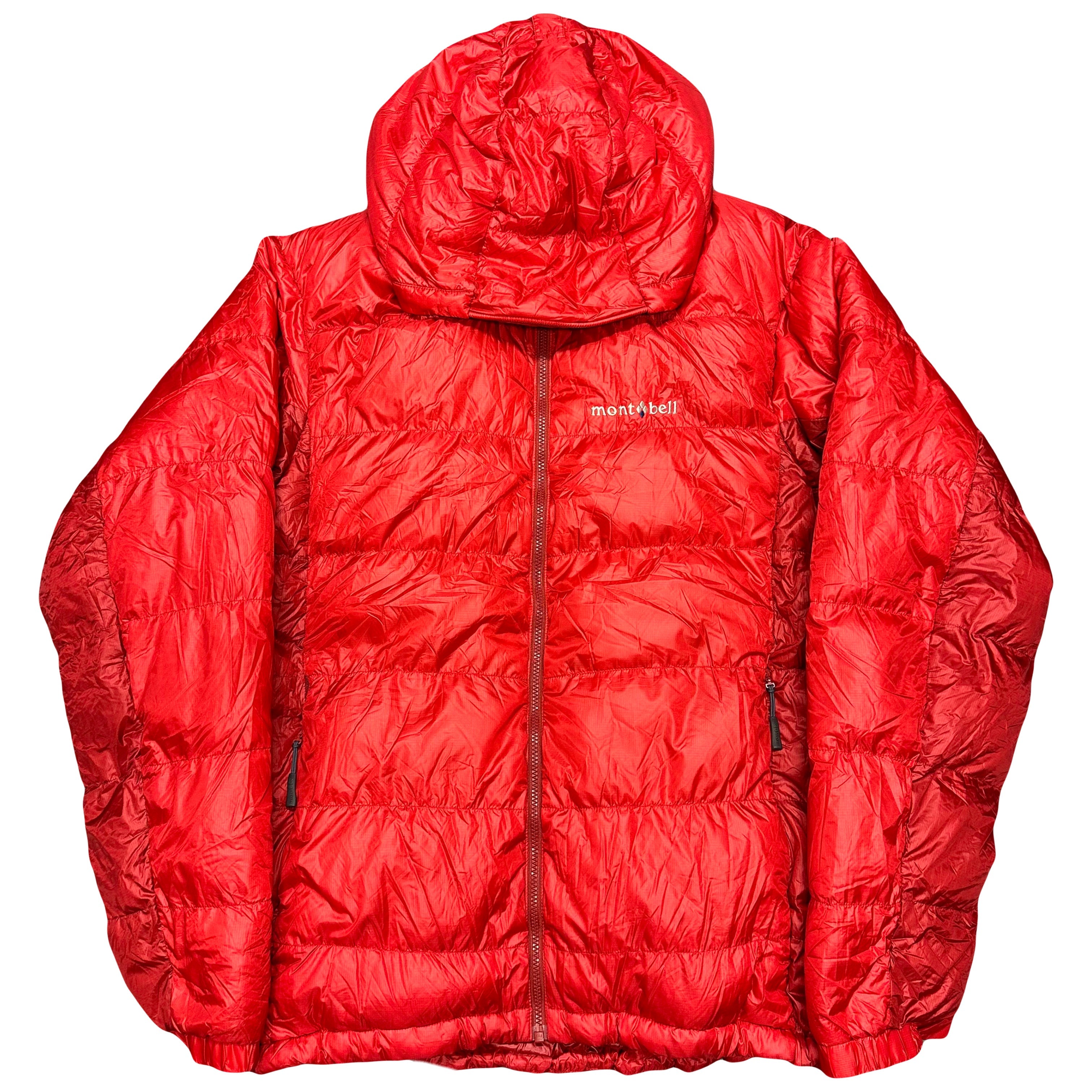 Montbell Two Tone Alpine Down Puffer Jacket In Red ( M )