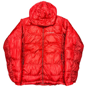 Montbell Two Tone Alpine Down Puffer Jacket In Red ( M )