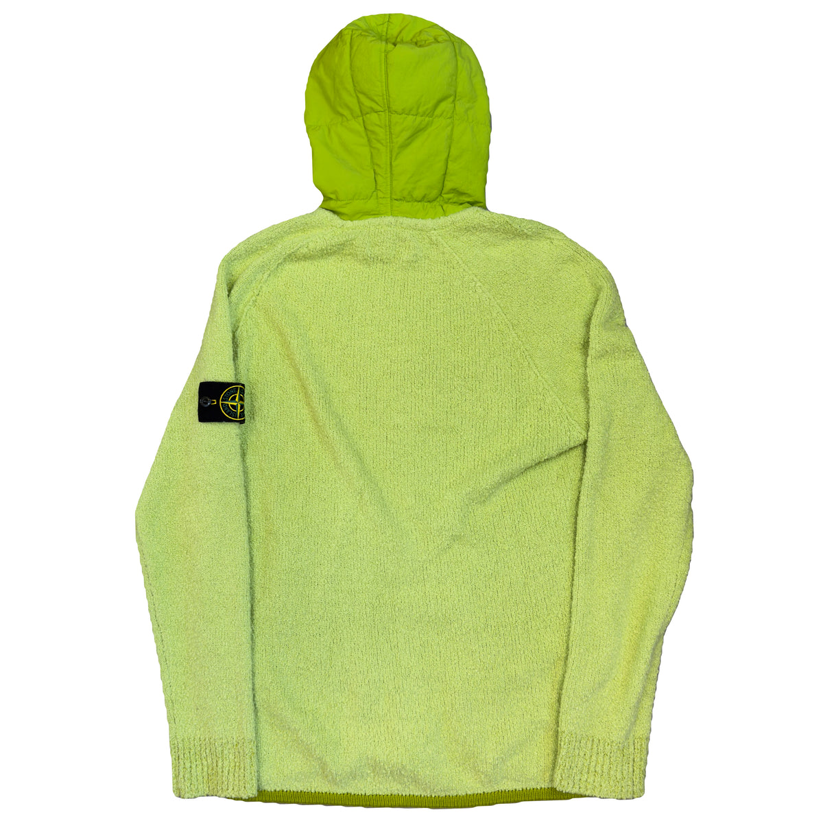 Stone Island AW/19 Knitted Hoodie In Lime Green (L)