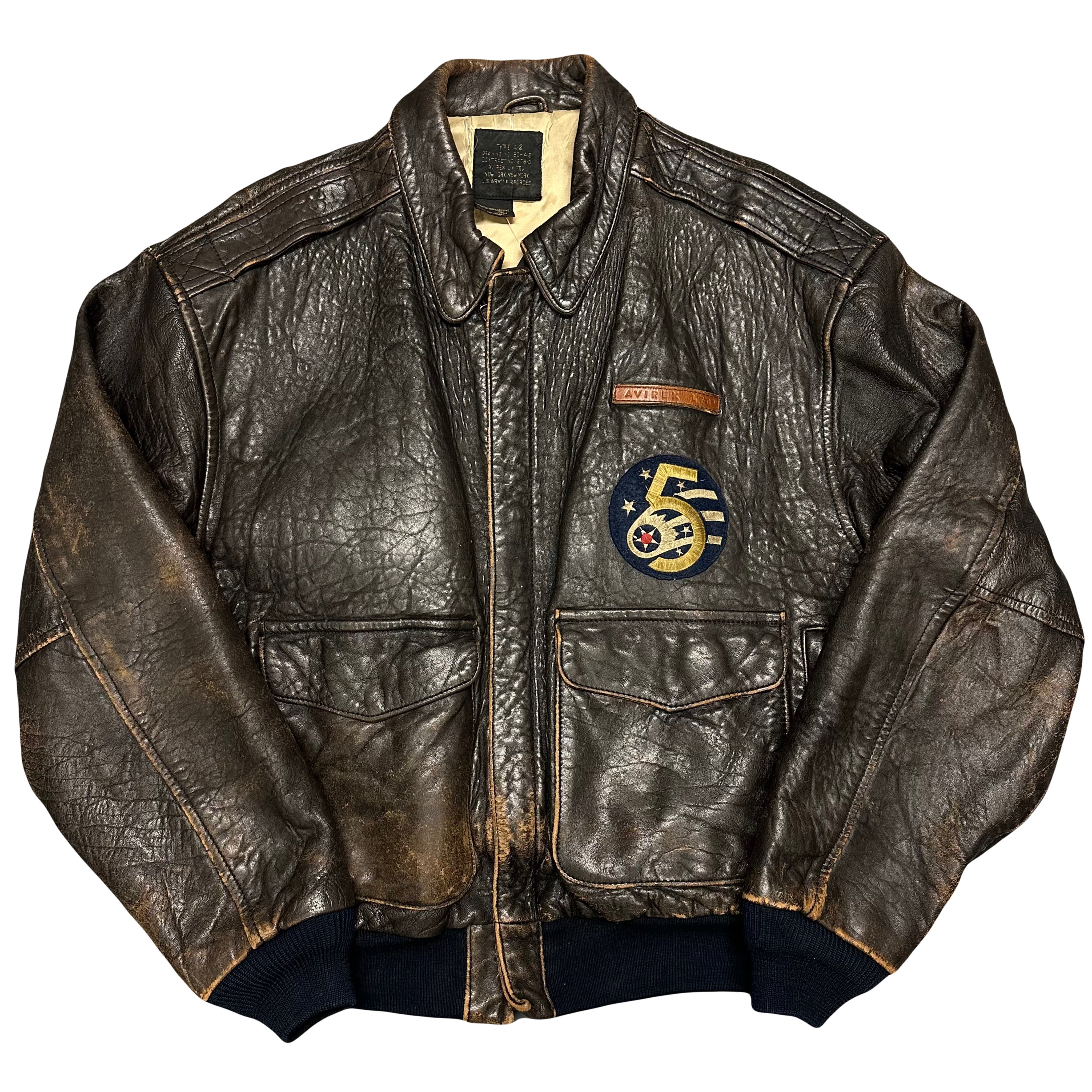 Avirex A-2 Sweetest Of Texas Leather Jacket In Brown ( M )