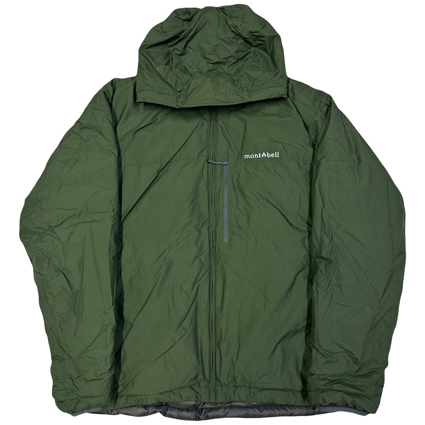 Montbell Reversible Puffer Jacket In Grey & Green ( XL ) – 1036 
