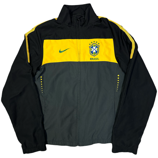 Nike Brazil 2010/11 Tracksuit Top In Black ( S )