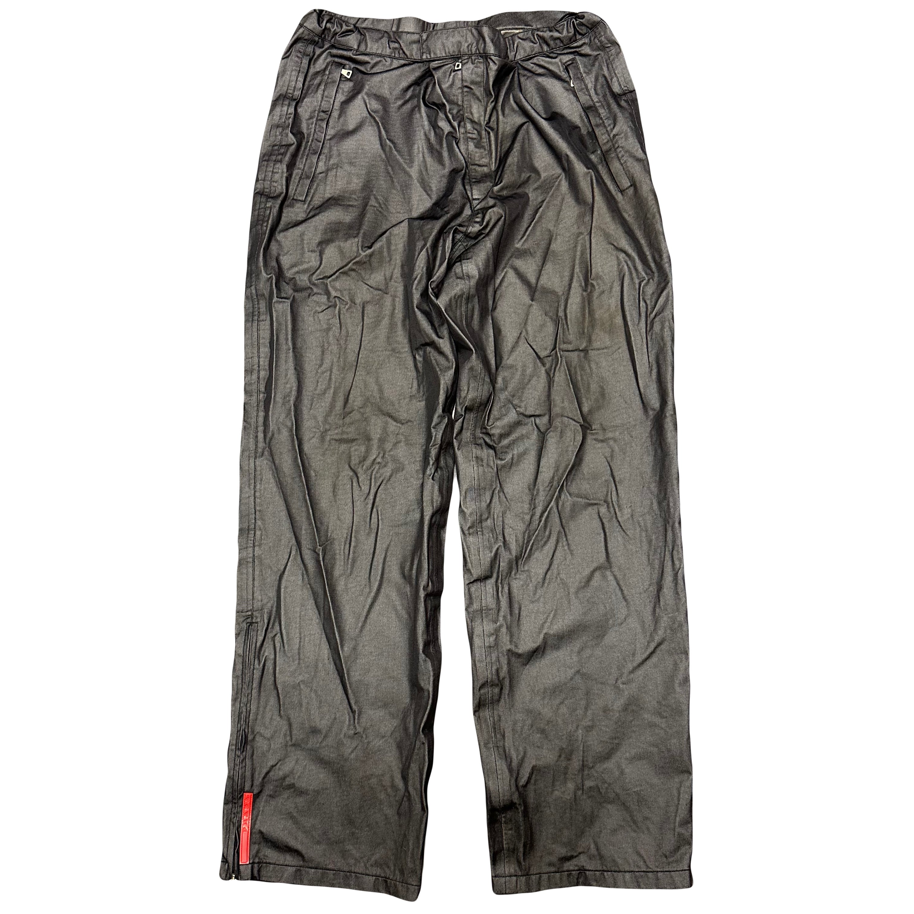 Prada Nylon Trousers In Black ( XL )