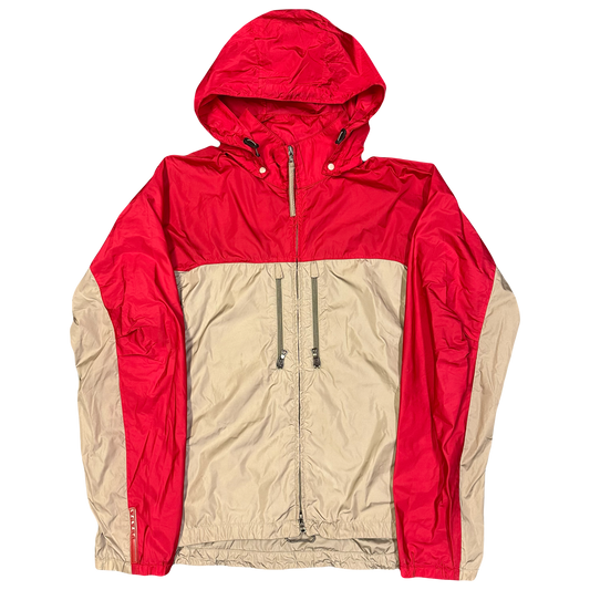 Prada Sport Jacket In Red & Beige ( L ) - 1036 Emporium