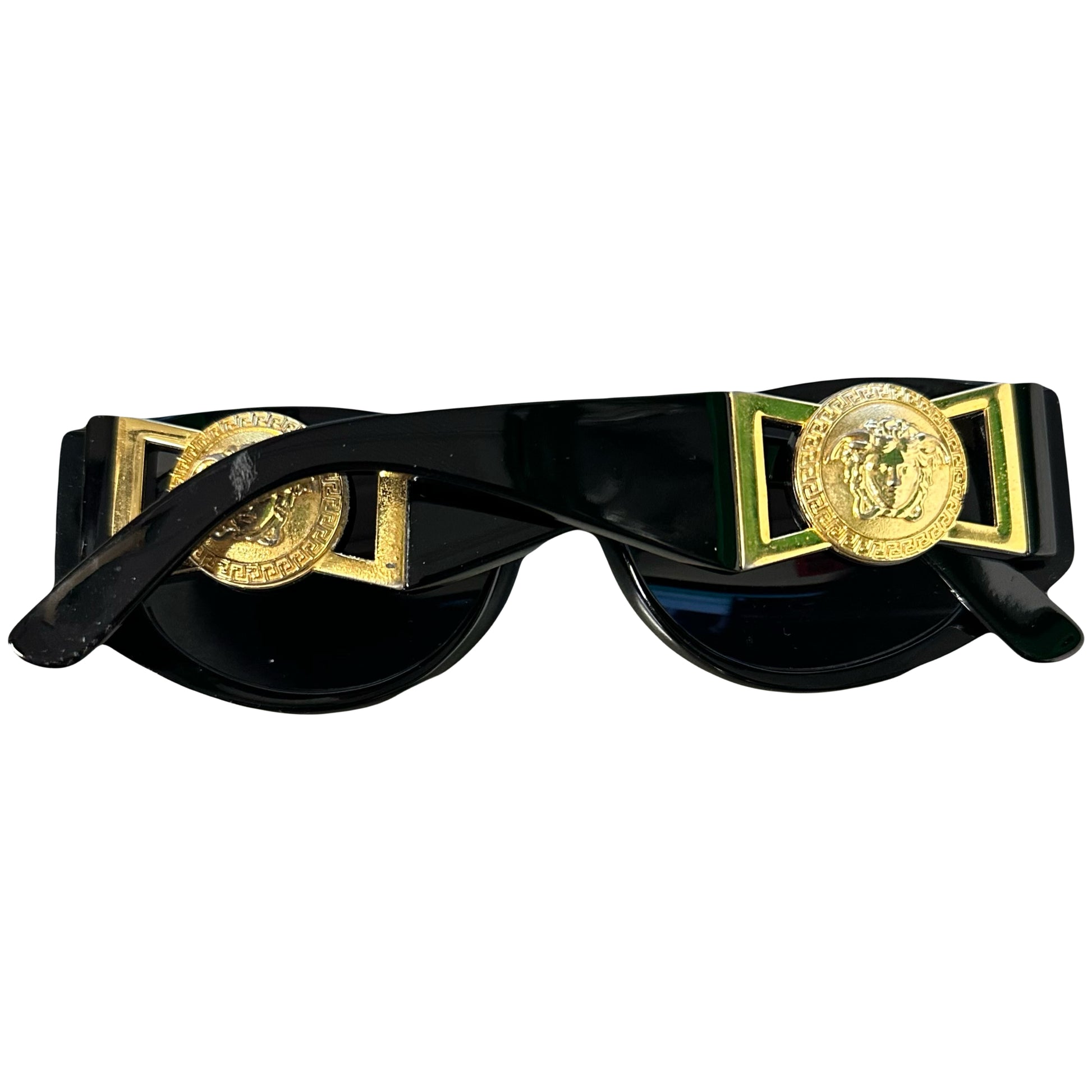 Versace 90s Medusa Head Sunglasses In Black - 1036 Emporium